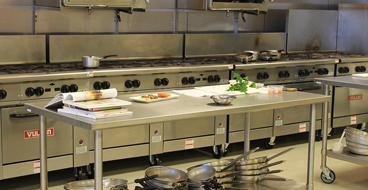 This image shows a commercial kitchen.