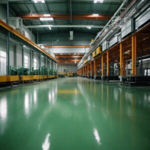 4_manufacturing-plants-epoxy-flooring This image shows a living room with an epoxy floor.