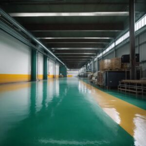 9_water-based-industrial-epoxy-flooring This image shows a living room with an epoxy floor.